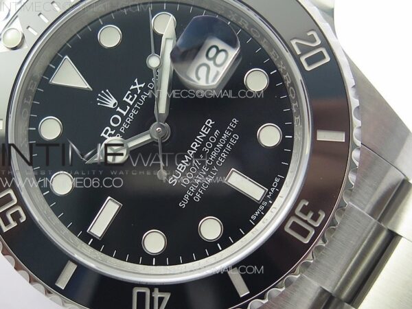 Submariner 116610 LN Black Ceramic Clean Factory 904L 1:1 Best Edition on SS Bracelet VR3135 - Image 6