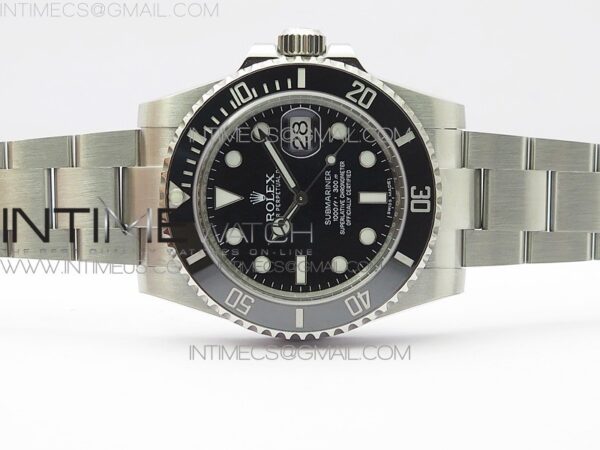 Submariner 116610 LN Black Ceramic ZRF 1:1 Best Edition on SS Bracelet VR3135 (CF Bezel) - Image 2
