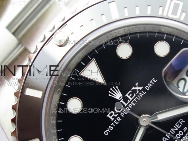 Submariner 116610 LN Black Ceramic ZRF 1:1 Best Edition on SS Bracelet VR3135 (CF Bezel) - Image 6