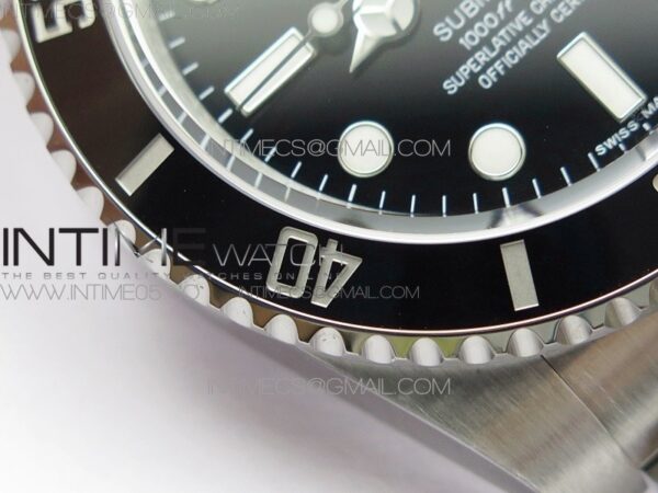 Submariner 116610 LN Black Ceramic ZRF 1:1 Best Edition on SS Bracelet VR3135 (CF Bezel) - Image 8