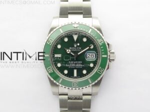 Submariner Hulk 116610 LV Green Ceramic 904L Steel VSF 1:1 Best Edition VS3135