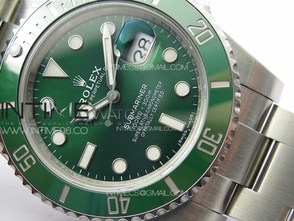 Submariner Hulk 116610 LV Green Ceramic 904L Steel VSF 1:1 Best Edition VS3135 - Image 5