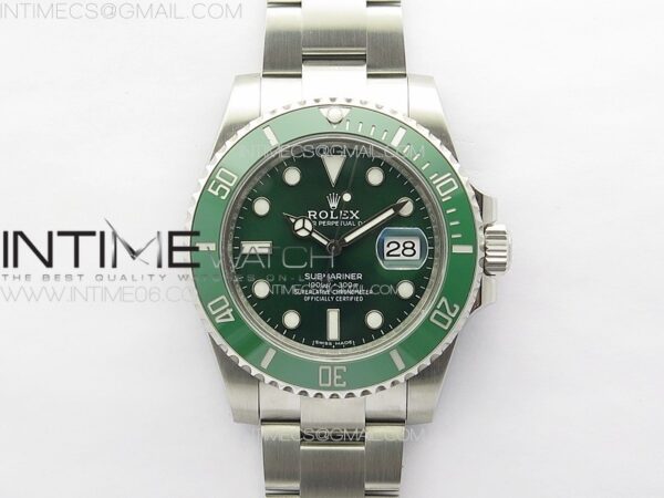 Submariner Hulk 116610 LV Green Ceramic 904L Steel VSF 1:1 Best Edition VS3135