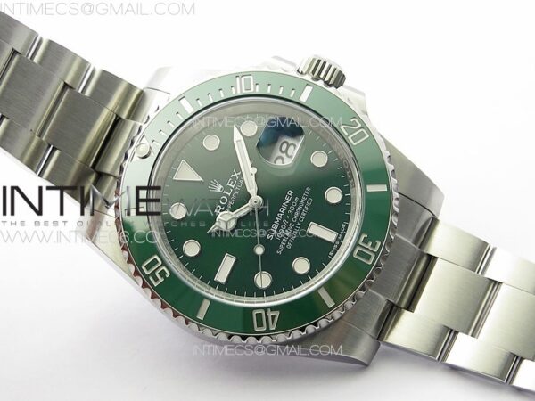 Submariner Hulk 116610 LV Green Ceramic Clean Factory 904L 1:1 Best Edition on SS Bracelet VR3135 - Image 3
