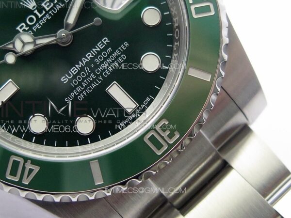 Submariner Hulk 116610 LV Green Ceramic Clean Factory 904L 1:1 Best Edition on SS Bracelet VR3135 - Image 6