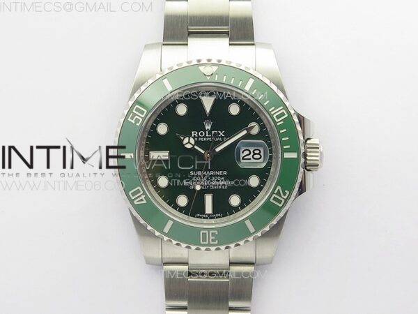 Submariner Hulk 116610 LV Green Ceramic Clean Factory 904L 1:1 Best Edition on SS Bracelet VR3135