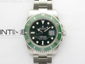 Submariner 116610 LV Green Ceramic King 1:1 Best Edition 904L SS Case and Bracelet VS3135