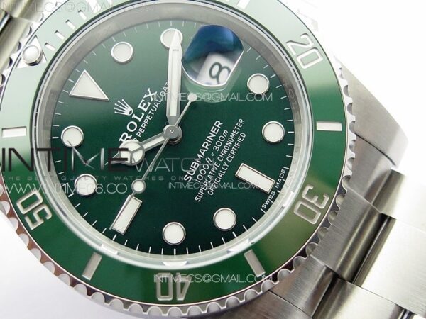 Submariner 116610 LV Green Ceramic King 1:1 Best Edition 904L SS Case and Bracelet VS3135 - Image 4