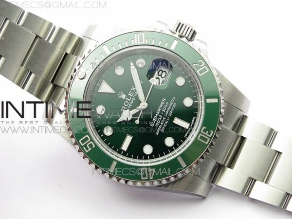 Submariner 116610 LV Green Ceramic ZRF 1:1 Best Edition on SS Bracelet VR3135 (CF Bezel) - Image 2