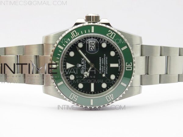 Submariner 116610 LV Green Ceramic ZRF 1:1 Best Edition on SS Bracelet VR3135 (CF Bezel) - Image 3