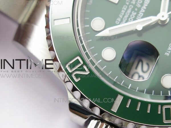 Submariner 116610 LV Green Ceramic ZRF 1:1 Best Edition on SS Bracelet VR3135 (CF Bezel) - Image 5