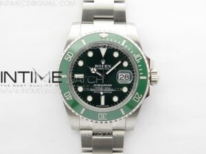 Submariner 116610LV 904L SS Case NTF 1:1 Best Edition Green Dial On 904L Bracelet SA3135