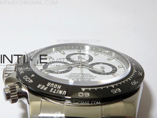 DAYTONA 116500LN 904L SS CASE ZF 1:1 BEST EDITION WHITE DIAL ON 904L SS BRACELET SH4130 - Image 11