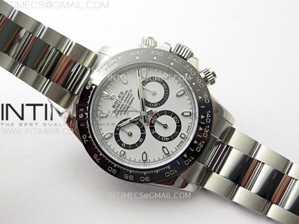DAYTONA 116500LN 904L SS CASE ZF 1:1 BEST EDITION WHITE DIAL ON 904L SS BRACELET SH4130 - Image 4