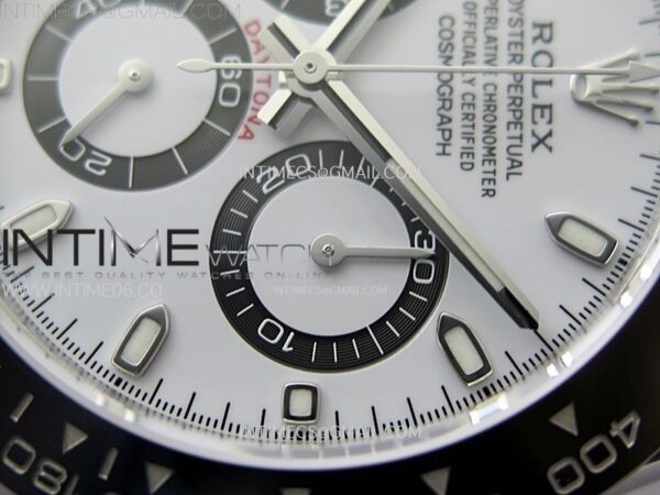DAYTONA 116500LN 904L SS CASE ZF 1:1 BEST EDITION WHITE DIAL ON 904L SS BRACELET SH4130 - Image 6