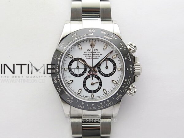 DAYTONA 116500LN 904L SS CASE ZF 1:1 BEST EDITION WHITE DIAL ON 904L SS BRACELET SH4130