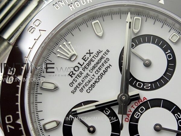 DAYTONA 116500LN 904L SS CASE ZF 1:1 BEST EDITION WHITE DIAL ON 904L SS BRACELET SH4130 - Image 8