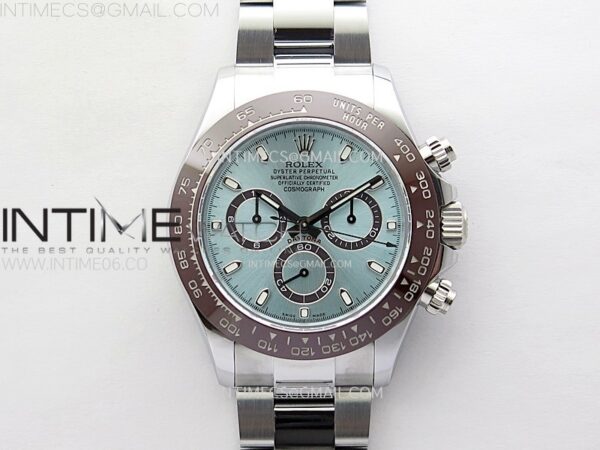 DAYTONA 116506 CLEAN 1:1 BEST EDITION ICE BLUE DIAL CRYSTAL MARKERS ON SS BRACELET DD4130