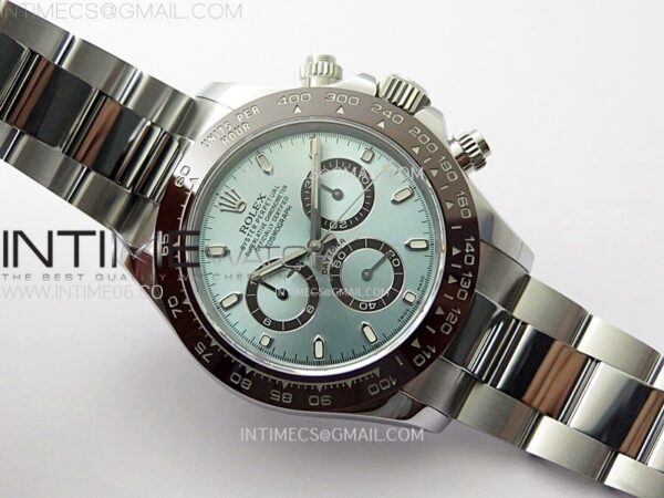 DAYTONA 116506 CLEAN 1:1 BEST EDITION ICE BLUE DIAL CRYSTAL MARKERS ON SS BRACELET DD4130 - Image 3