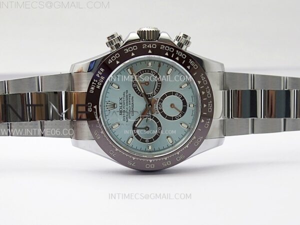 DAYTONA 116506 CLEAN 1:1 BEST EDITION ICE BLUE DIAL CRYSTAL MARKERS ON SS BRACELET DD4130 - Image 4