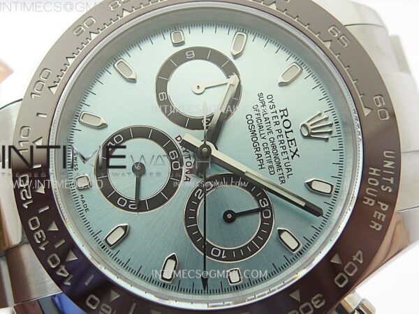 DAYTONA 116506 CLEAN 1:1 BEST EDITION ICE BLUE DIAL CRYSTAL MARKERS ON SS BRACELET DD4130 - Image 7