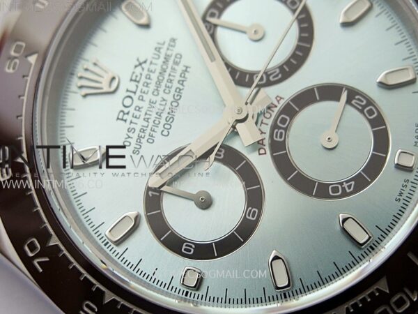DAYTONA 116506 CLEAN 1:1 BEST EDITION ICE BLUE DIAL CRYSTAL MARKERS ON SS BRACELET DD4130 - Image 6