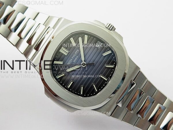 Nautilus 5711/1A-010 PPF 1:1 Best Edition Blue Textured Dial on SS Bracelet Super Clone 26-330 V5 - Image 4