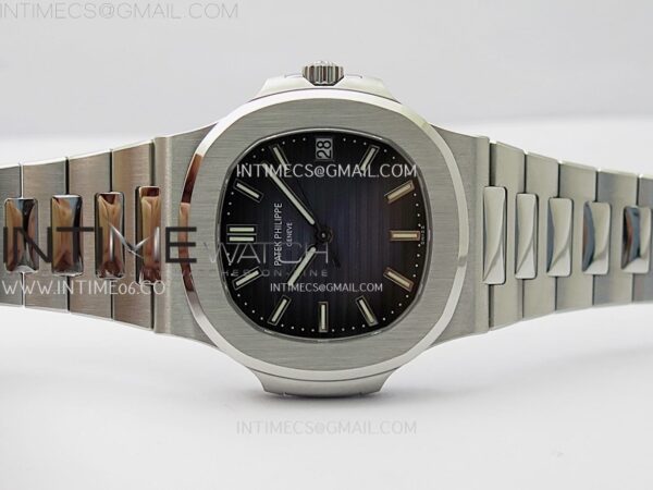 Nautilus 5711/1A-010 PPF 1:1 Best Edition Blue Textured Dial on SS Bracelet Super Clone 26-330 V5 - Image 3