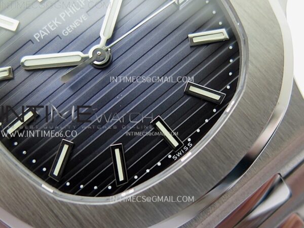 Nautilus 5711/1A-010 PPF 1:1 Best Edition Blue Textured Dial on SS Bracelet Super Clone 26-330 V5 - Image 8