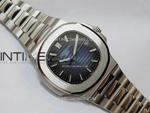 Nautilus 5711/1A-010 PPF 1:1 Best Edition Blue Textured Dial on SS Bracelet Super Clone 26-330 V5 - Image 10