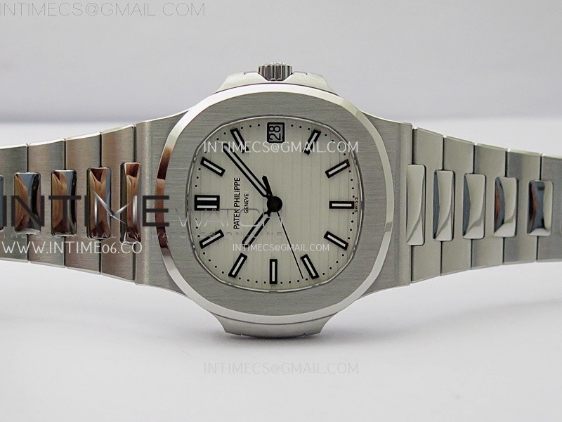 Nautilus 5711/1A-011 PPF 1:1 Best Edition White Textured Dial on SS Bracelet Super Clone 26-330 V5 - Image 3
