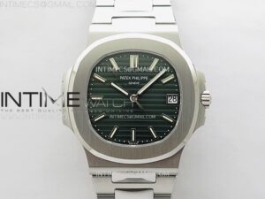 Nautilus 5711/1A-014 PPF 1:1 Best Edition Green Textured Dial on SS Bracelet Super Clone 26-330 V5