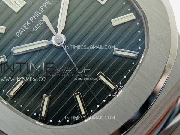 Nautilus 5711/1A-014 PPF 1:1 Best Edition Green Textured Dial on SS Bracelet Super Clone 26-330 V5 - Image 6