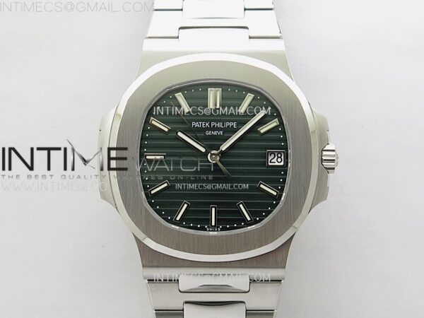 Nautilus 5711/1A-014 PPF 1:1 Best Edition Green Textured Dial on SS Bracelet Super Clone 26-330 V5