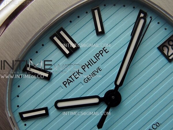 Nautilus 5711/1A-018 PPF 1:1 Best Edition Tiffany Blue Textured Dial on SS Bracelet Super Clone 26-330 V5 - Image 11
