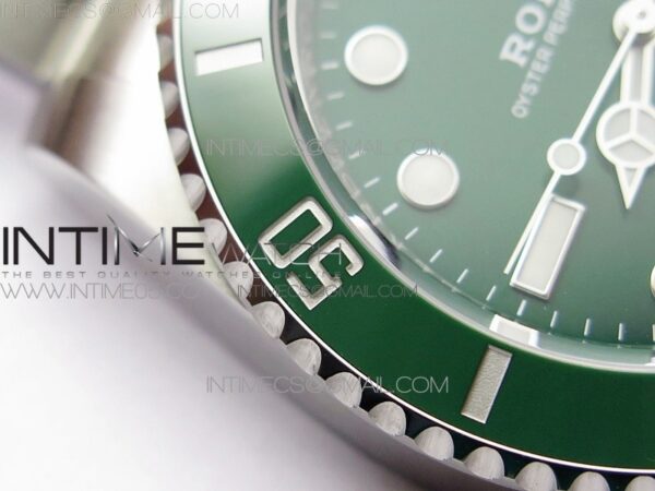 SUBMARINER 116610 LV GREEN CERAMIC 904L SS CASE ZF 1:1 BEST EDITION GREEN DIAL ON 904L SS BRACELET VR3135 - Image 15