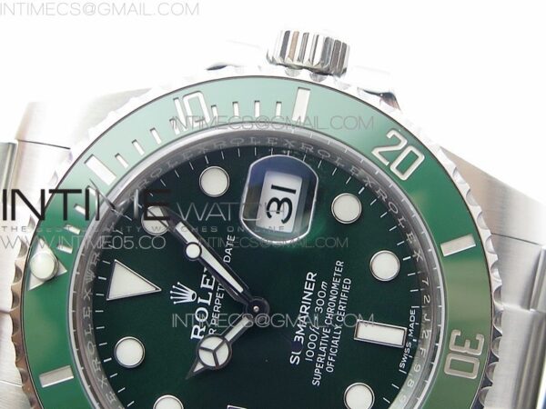 SUBMARINER 116610 LV GREEN CERAMIC 904L SS CASE ZF 1:1 BEST EDITION GREEN DIAL ON 904L SS BRACELET VR3135 - Image 27