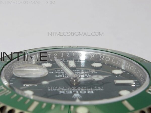 SUBMARINER 116610 LV GREEN CERAMIC 904L SS CASE ZF 1:1 BEST EDITION GREEN DIAL ON 904L SS BRACELET VR3135 - Image 25