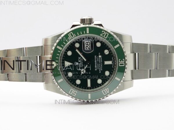 SUBMARINER 116610 LV GREEN CERAMIC 904L SS CASE ZF 1:1 BEST EDITION GREEN DIAL ON 904L SS BRACELET VR3135 - Image 6