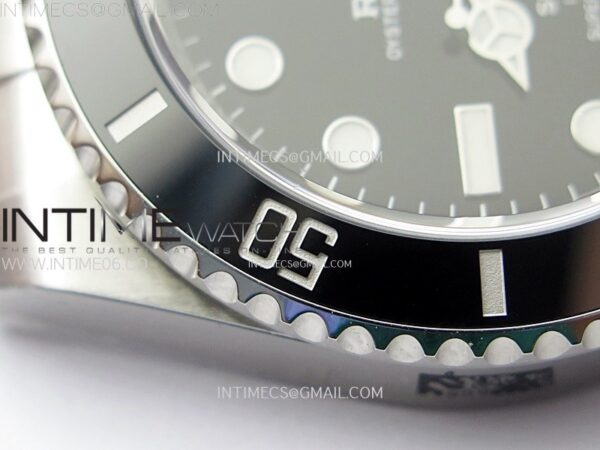 SUBMARINER 40MM 116610 LN BLACK CERAMIC 904L STEEL AR+F 1:1 BEST EDITION BLACK DIAL ON 904L SS BRACELET VR3135 - Image 11