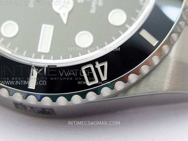 SUBMARINER 40MM 116610 LN BLACK CERAMIC 904L STEEL AR+F 1:1 BEST EDITION BLACK DIAL ON 904L SS BRACELET VR3135 - Image 10