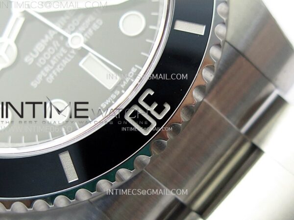 SUBMARINER 40MM 116610 LN BLACK CERAMIC 904L STEEL AR+F 1:1 BEST EDITION BLACK DIAL ON 904L SS BRACELET VR3135 - Image 13
