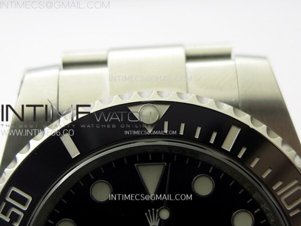 SUBMARINER 40MM 116610 LN BLACK CERAMIC 904L STEEL AR+F 1:1 BEST EDITION BLACK DIAL ON 904L SS BRACELET VR3135 - Image 8