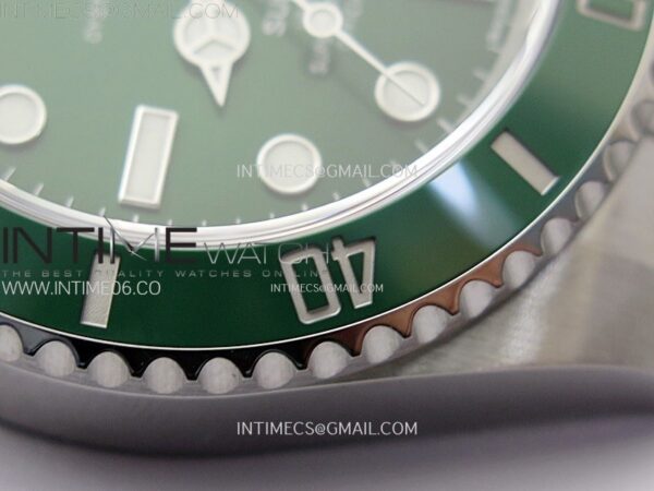SUBMARINER 40MM 116610 LV GREEN CERAMIC 904L STEEL AR+F 1:1 BEST EDITION GREEN DIAL ON 904L SS BRACELET VR3135 - Image 11