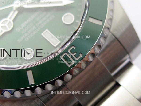 SUBMARINER 40MM 116610 LV GREEN CERAMIC 904L STEEL AR+F 1:1 BEST EDITION GREEN DIAL ON 904L SS BRACELET VR3135 - Image 12