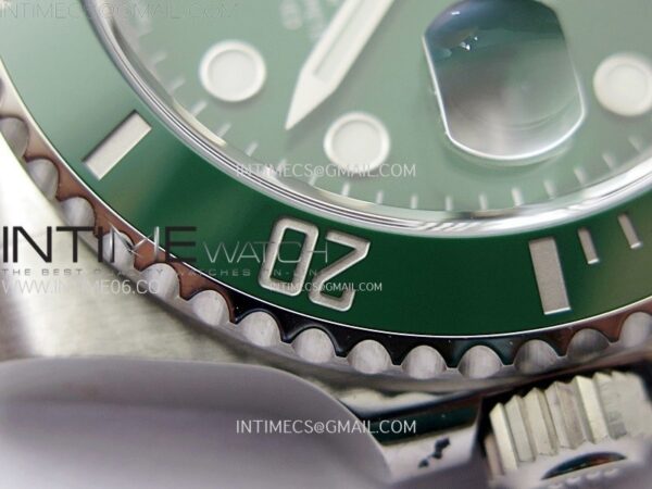 SUBMARINER 40MM 116610 LV GREEN CERAMIC 904L STEEL AR+F 1:1 BEST EDITION GREEN DIAL ON 904L SS BRACELET VR3135 - Image 16