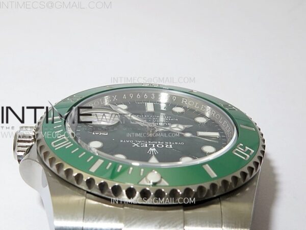 SUBMARINER 40MM 116610 LV GREEN CERAMIC 904L STEEL AR+F 1:1 BEST EDITION GREEN DIAL ON 904L SS BRACELET VR3135 - Image 13