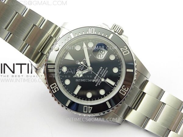 Submariner 41mm 126610 LN Black Ceramic 904L Steel AR+F 1:1 Best Edition Black Dial On 904L SS Bracelet VR3235 - Image 3