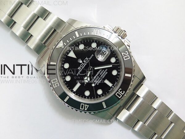 Submariner 41mm 126610 LN Black Ceramic 904L Steel AR+F 1:1 Best Edition Black Dial On 904L SS Bracelet VR3235 - Image 17