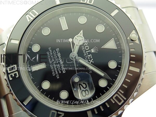 Submariner 41mm 126610 LN Black Ceramic 904L Steel AR+F 1:1 Best Edition Black Dial On 904L SS Bracelet VR3235 - Image 5